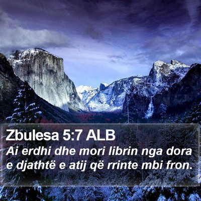 Zbulesa 5:7 ALB Bible Verse Image