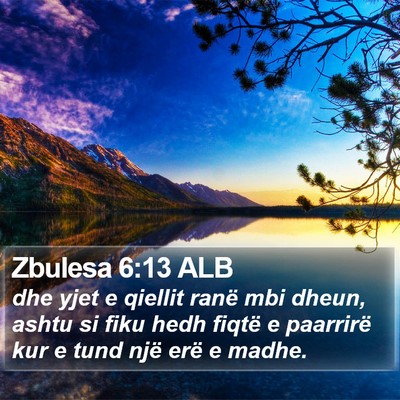 Zbulesa 6:13 ALB Bible Verse Image