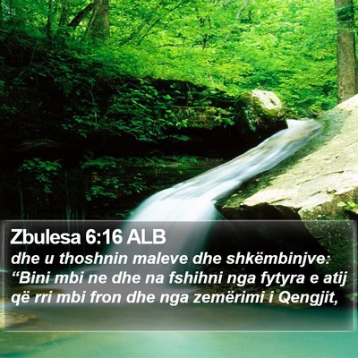 Zbulesa 6:16 ALB Bible Verse Image