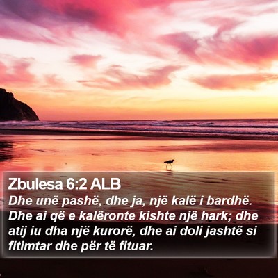 Zbulesa 6:2 ALB Bible Verse Image