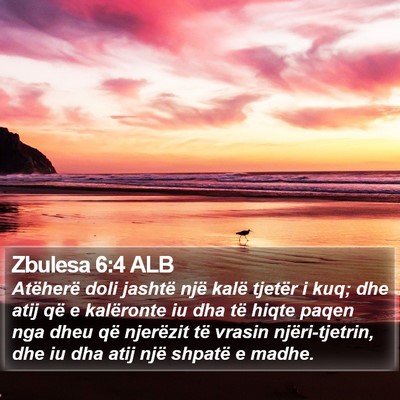 Zbulesa 6:4 ALB Bible Verse Image