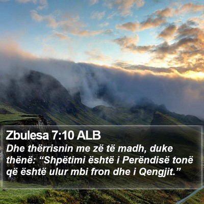 Zbulesa 7:10 ALB Bible Verse Image