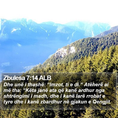 Zbulesa 7:14 ALB Bible Verse Image