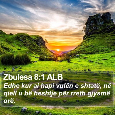 Zbulesa 8:1 ALB Bible Verse Image
