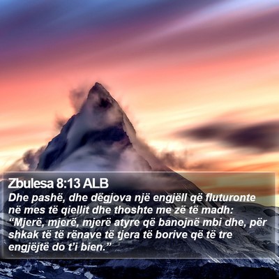 Zbulesa 8:13 ALB Bible Verse Image