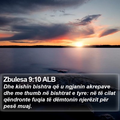 Zbulesa 9:10 ALB Bible Verse Image