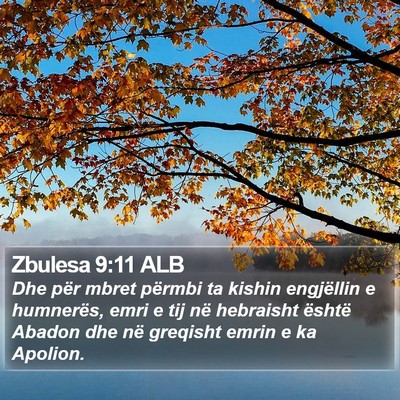 Zbulesa 9:11 ALB Bible Verse Image