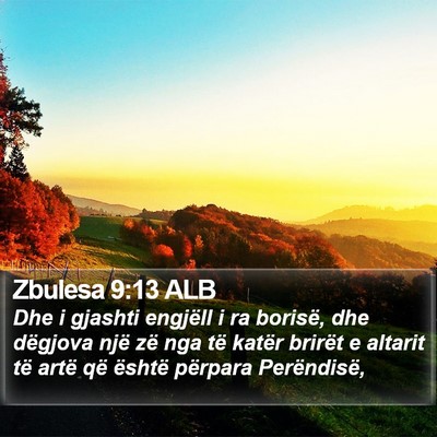 Zbulesa 9:13 ALB Bible Verse Image