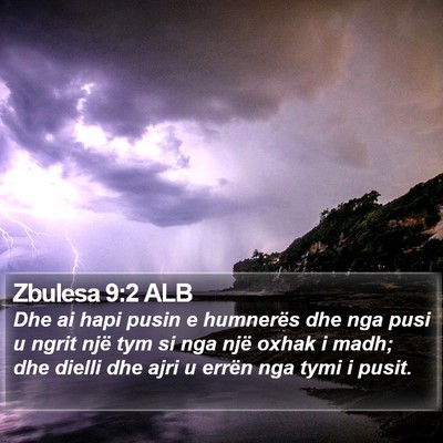Zbulesa 9:2 ALB Bible Verse Image