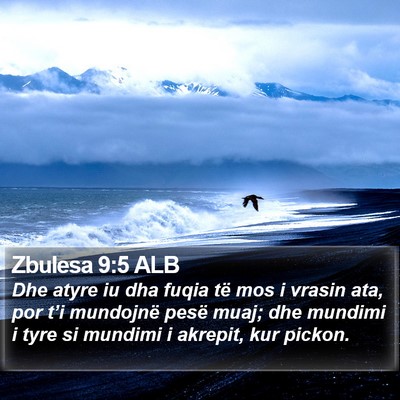 Zbulesa 9:5 ALB Bible Verse Image