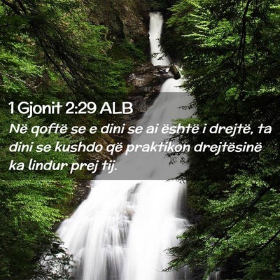 Picture 02 - 1 Gjonit 2:29 ALB - Në qoftë se e dini se ai është i drejtë, ta - Bible Verse Picture