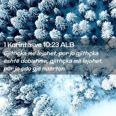 Picture 02 - 1 Korintasve 10:23 ALB - Gjithçka më lejohet, por jo gjithçka është - Bible Verse Picture
