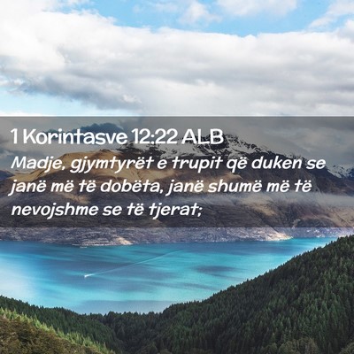Picture 02 - 1 Korintasve 12:22 ALB - Madje, gjymtyrët e trupit që duken se janë më - Bible Verse Picture