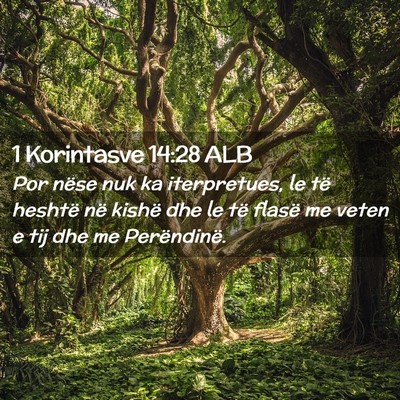 Picture 02 - 1 Korintasve 14:28 ALB - Por nëse nuk ka iterpretues, le të heshtë në - Bible Verse Picture