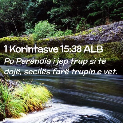 Picture 02 - 1 Korintasve 15:38 ALB - Po Perëndia i jep trup si të dojë, secilës - Bible Verse Picture