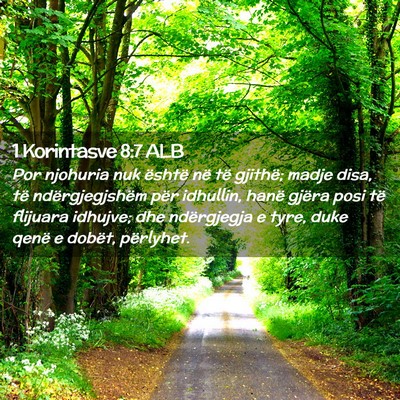 Picture 02 - 1 Korintasve 8:7 ALB - Por njohuria nuk është në të gjithë; madje - Bible Verse Picture