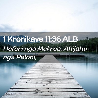 Picture 02 - 1 Kronikave 11:36 ALB - Heferi nga Mekrea, Ahijahu nga - Bible Verse Picture