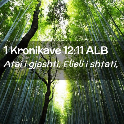 Picture 02 - 1 Kronikave 12:11 ALB - Atai i gjashti, Elieli i - Bible Verse Picture