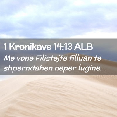 Picture 02 - 1 Kronikave 14:13 ALB - Më vonë Filistejtë filluan të shpërndahen - Bible Verse Picture