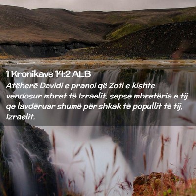Picture 02 - 1 Kronikave 14:2 ALB - Atëherë Davidi e pranoi që Zoti e kishte - Bible Verse Picture
