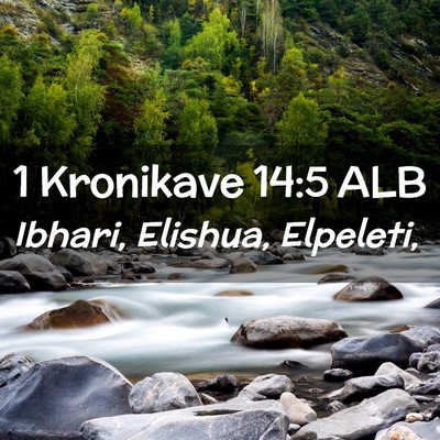 Picture 02 - 1 Kronikave 14:5 ALB - Ibhari, Elishua, - Bible Verse Picture