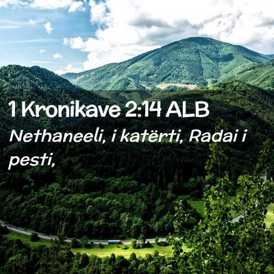 Picture 02 - 1 Kronikave 2:14 ALB - Nethaneeli, i katërti, Radai i - Bible Verse Picture