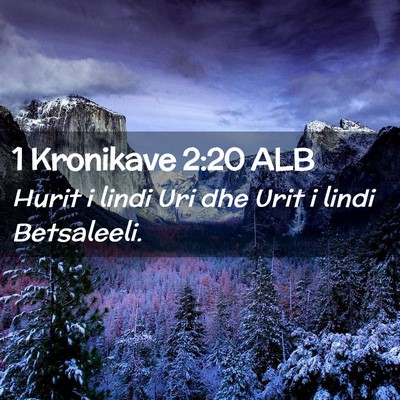 Picture 02 - 1 Kronikave 2:20 ALB - Hurit i lindi Uri dhe Urit i lindi - Bible Verse Picture