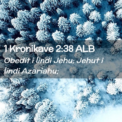 Picture 02 - 1 Kronikave 2:38 ALB - Obedit i lindi Jehu; Jehut i lindi - Bible Verse Picture