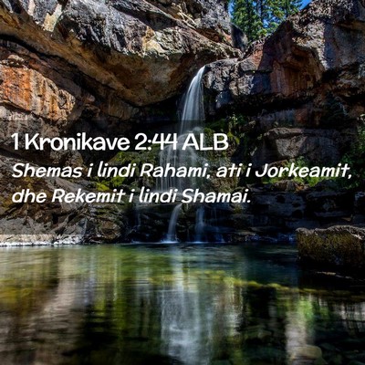 Picture 02 - 1 Kronikave 2:44 ALB - Shemas i lindi Rahami, ati i Jorkeamit, dhe - Bible Verse Picture
