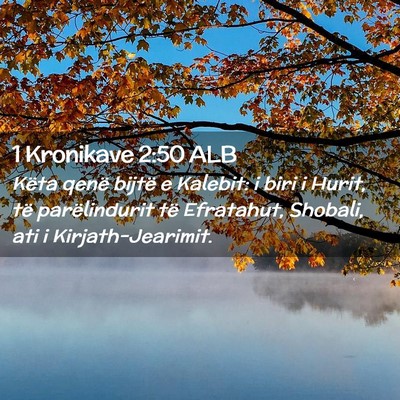 Picture 02 - 1 Kronikave 2:50 ALB - Këta qenë bijtë e Kalebit: i biri i Hurit, të - Bible Verse Picture
