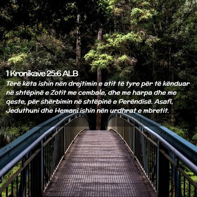 Picture 02 - 1 Kronikave 25:6 ALB - Tërë këta ishin nën drejtimin e atit të tyre - Bible Verse Picture