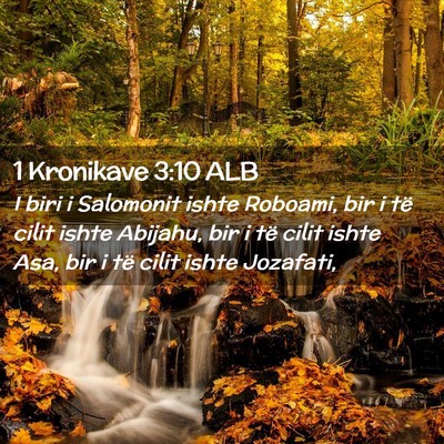 Picture 02 - 1 Kronikave 3:10 ALB - I biri i Salomonit ishte Roboami, bir i të cilit - Bible Verse Picture
