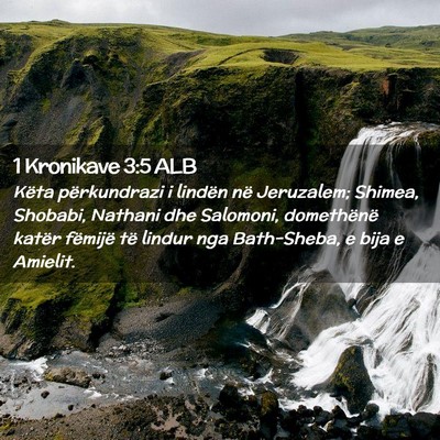 Picture 02 - 1 Kronikave 3:5 ALB - Këta përkundrazi i lindën në Jeruzalem; - Bible Verse Picture