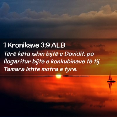 Picture 02 - 1 Kronikave 3:9 ALB - Tërë këta ishin bijtë e Davidit, pa - Bible Verse Picture
