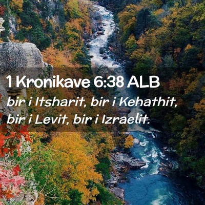 Picture 02 - 1 Kronikave 6:38 ALB - bir i Itsharit, bir i Kehathit, bir i Levit, bir - Bible Verse Picture