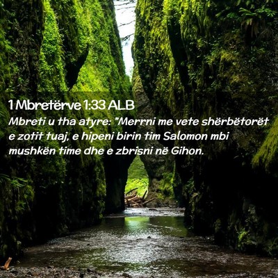 Picture 02 - 1 Mbretërve 1:33 ALB - Mbreti u tha atyre: 