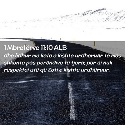 Picture 02 - 1 Mbretërve 11:10 ALB - dhe lidhur me këtë e kishte urdhëruar të mos - Bible Verse Picture