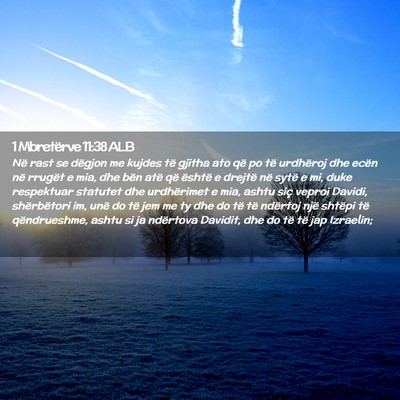 Picture 02 - 1 Mbretërve 11:38 ALB - Në rast se dëgjon me kujdes të gjitha ato që - Bible Verse Picture