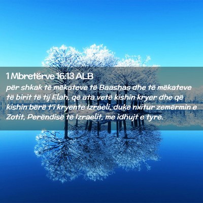 Picture 02 - 1 Mbretërve 16:13 ALB - për shkak të mëkateve të Baashas dhe të - Bible Verse Picture