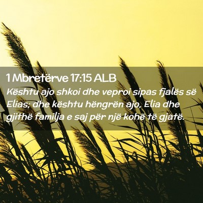 Picture 02 - 1 Mbretërve 17:15 ALB - Kështu ajo shkoi dhe veproi sipas fjalës së - Bible Verse Picture