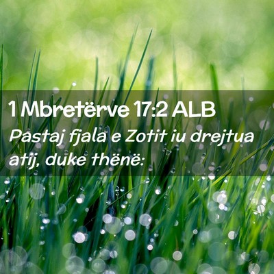 Picture 02 - 1 Mbretërve 17:2 ALB - Pastaj fjala e Zotit iu drejtua atij, duke - Bible Verse Picture