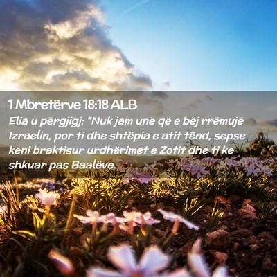 Picture 02 - 1 Mbretërve 18:18 ALB - Elia u përgjigj: 