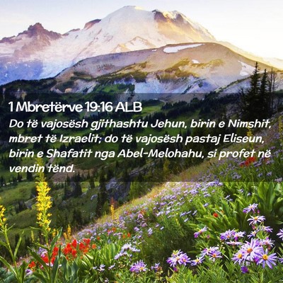 Picture 02 - 1 Mbretërve 19:16 ALB - Do të vajosësh gjithashtu Jehun, birin e - Bible Verse Picture