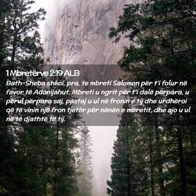 Picture 02 - 1 Mbretërve 2:19 ALB - Bath-Sheba shkoi, pra, te mbreti Salomon për - Bible Verse Picture