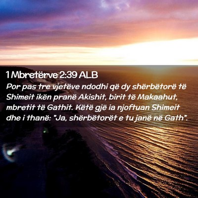 Picture 02 - 1 Mbretërve 2:39 ALB - Por pas tre vjetëve ndodhi që dy shërbëtorë - Bible Verse Picture
