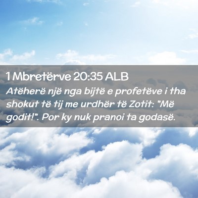Picture 02 - 1 Mbretërve 20:35 ALB - Atëherë një nga bijtë e profetëve i tha - Bible Verse Picture