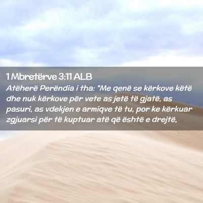 Picture 02 - 1 Mbretërve 3:11 ALB - Atëherë Perëndia i tha: 