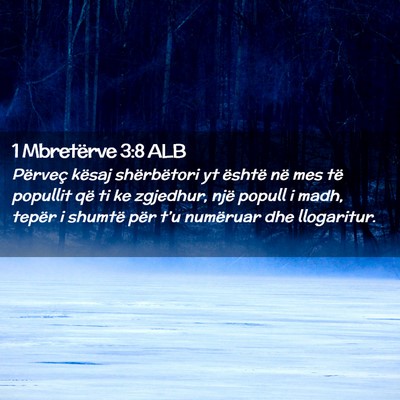 Picture 02 - 1 Mbretërve 3:8 ALB - Përveç kësaj shërbëtori yt është në mes - Bible Verse Picture
