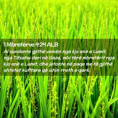 Picture 02 - 1 Mbretërve 4:24 ALB - Ai sundonte gjithë vendin nga kjo anë e Lumit, - Bible Verse Picture