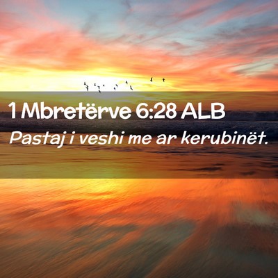 Picture 02 - 1 Mbretërve 6:28 ALB - Pastaj i veshi me ar - Bible Verse Picture